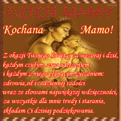 Kochana Mamo z okazji Twojego Święta